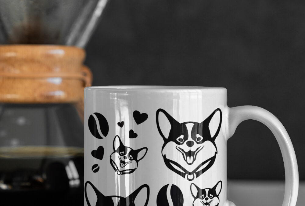 Coffee and Corgi Mugs