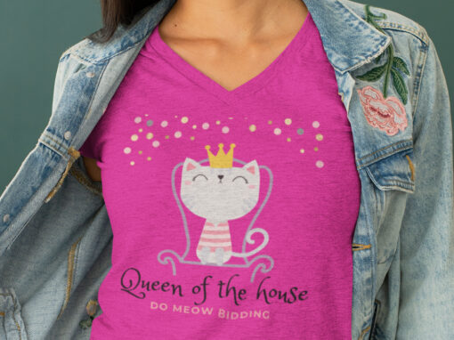 Queen of House Women’s Premium V Neck Tee