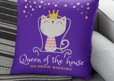 Queen of House Indoor Pillow