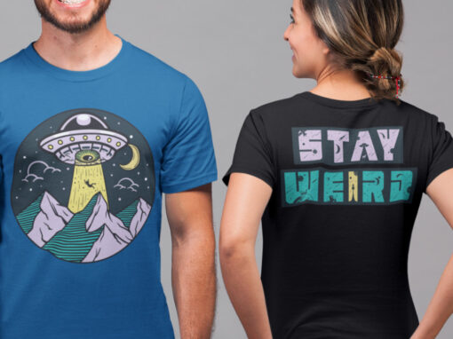 World UFO Day Double Sided T-shirt