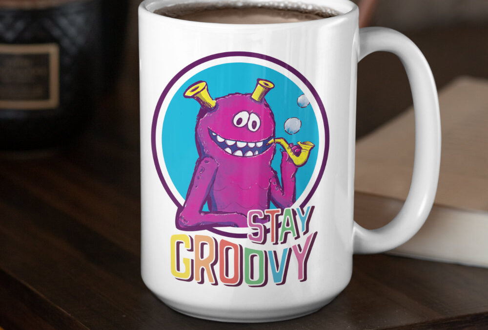 Stay Groovy Monster Coffee Mug