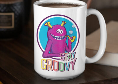 Stay Groovy Monster Coffee Mug