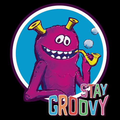 Design idea behind Stay Groovy Monster