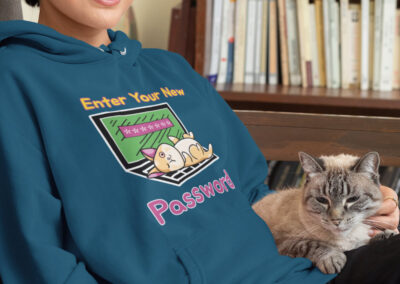 Enter Your New Password Funny Cat Hoodie