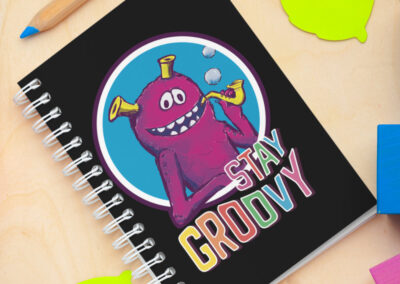 Stay Groovy Monster Dye cut Sticker