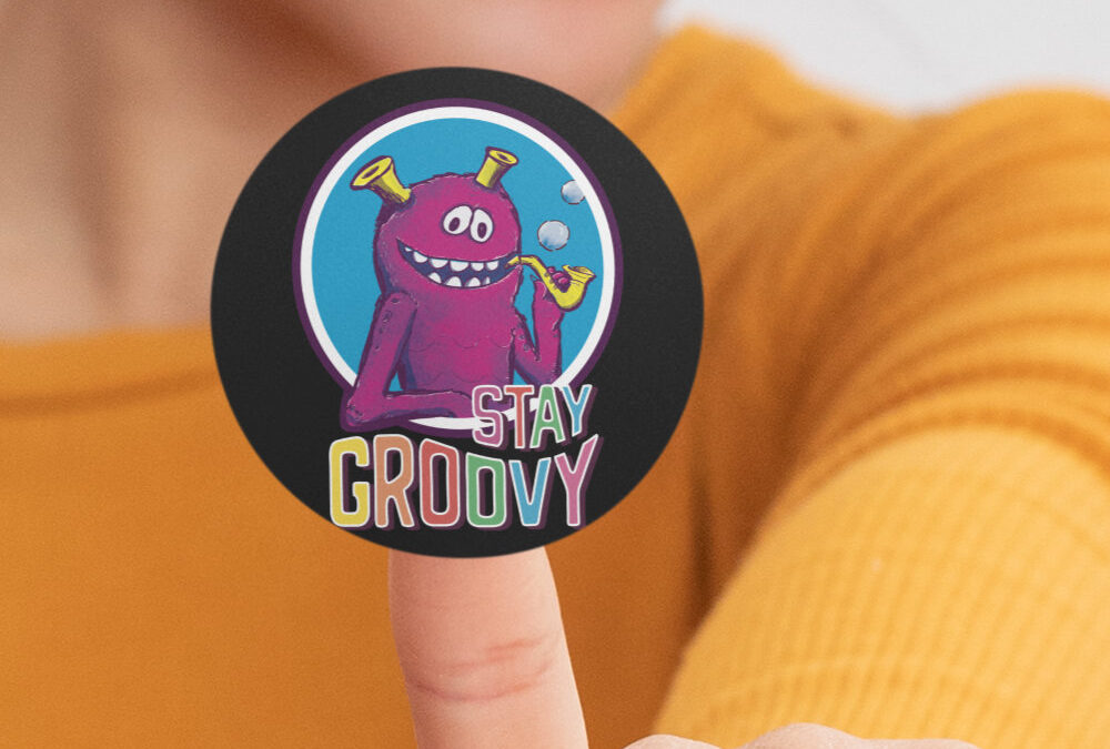 Stay Groovy Monster Stickers