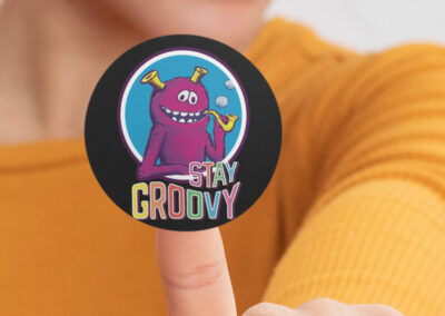 Stay Groovy Monster Stickers