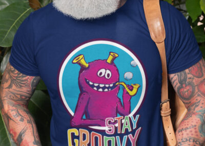 Stay Groovy Monster Crew Shirt