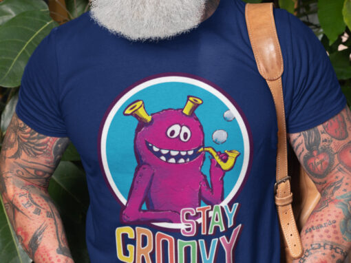 Stay Groovy Monster Crew Shirt