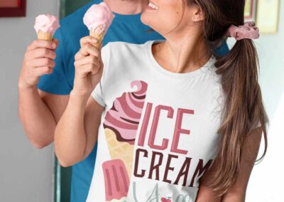 Ice Cream Y’all couple T shirts