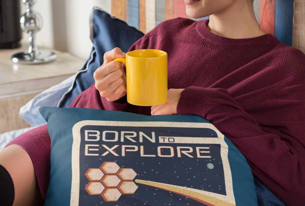 Born To Explore Throw Pillow