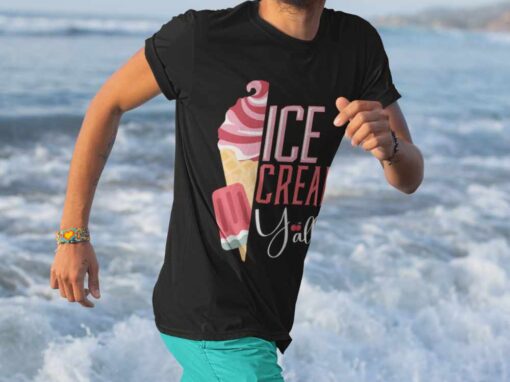 Ice Cream Y’all man basic t-shirt