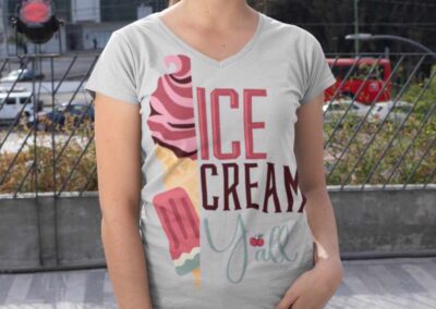 Ice Cream Y’all Eco Organic T shirt