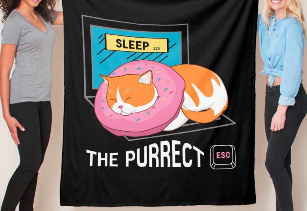 Sleep the Purrfect Esc Blanket