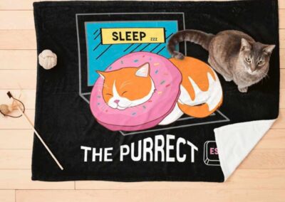 Sleep the Purrfect Esc Pet Blanket