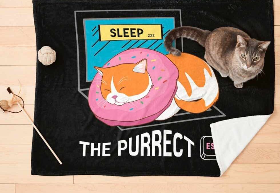 Sleep the Purrfect Esc Pet Blanket