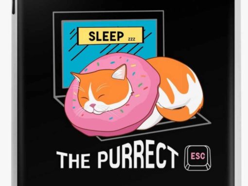 Sleep the Purrfect Esc iPad cover