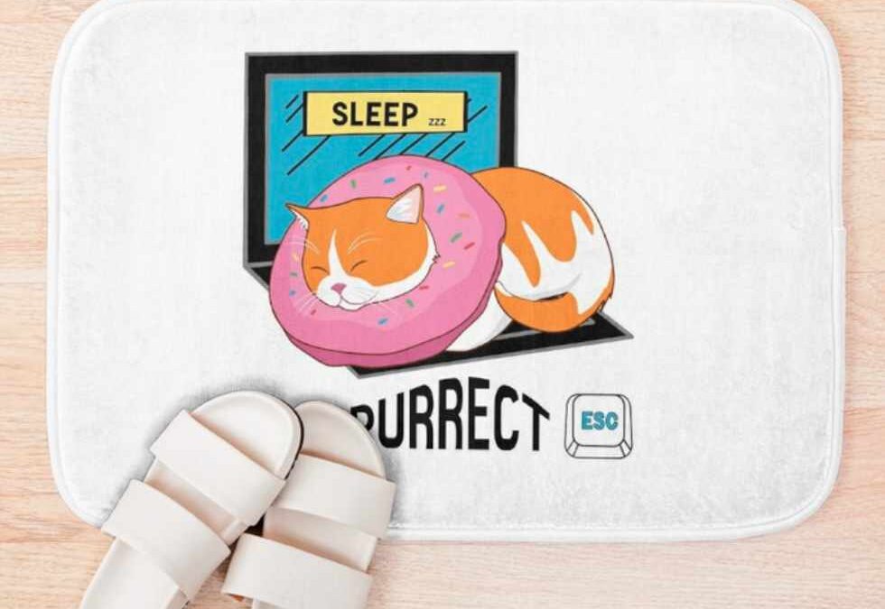 Sleep the Purrfect Esc Bath Mats