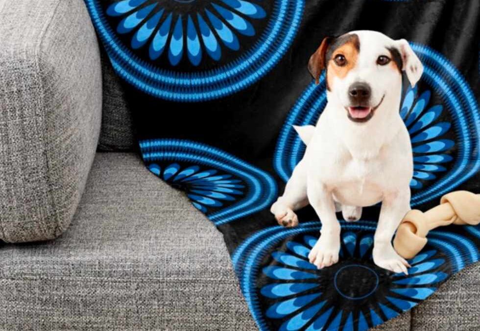 Mandala Flower Design Pet Blanket