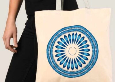 Mandala Flower Design Tote Bag