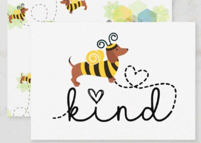 Bee Kind and Bee Yourself Greeting Card