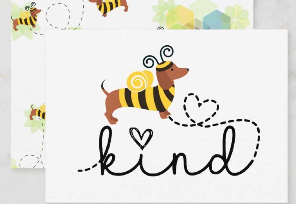 Bee Kind and Bee Yourself Greeting Card