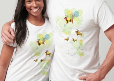 Bee Kind and Bee Yourself Couple Tshirt