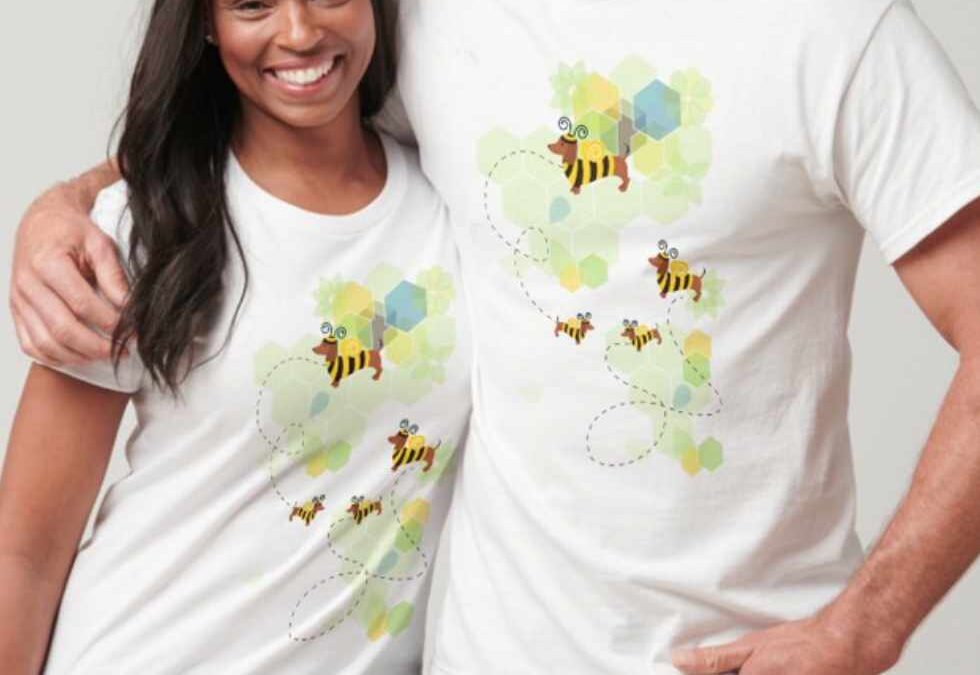 Bee Kind and Bee Yourself Couple Tshirt