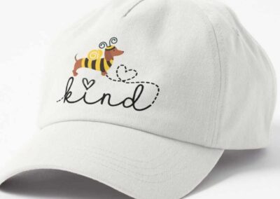 Bee Kind and Bee Yourself Cap
