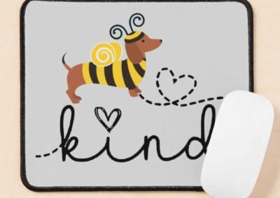 Bee Kind and Bee Yourself Mouse Pad