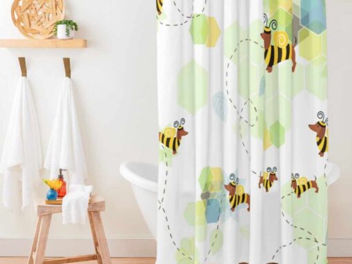 Bee Kind and Bee Yourself Shower Curtains