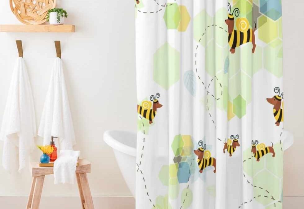 Bee Kind and Bee Yourself Shower Curtains