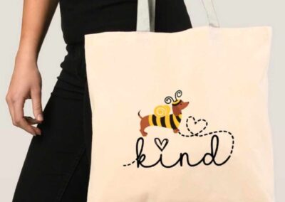 Bee Kind and Bee Yourself Tote bag