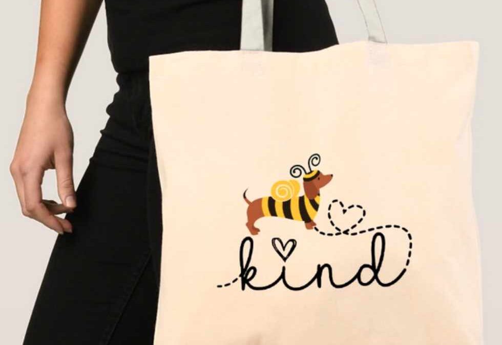 Bee Kind and Bee Yourself Tote bag