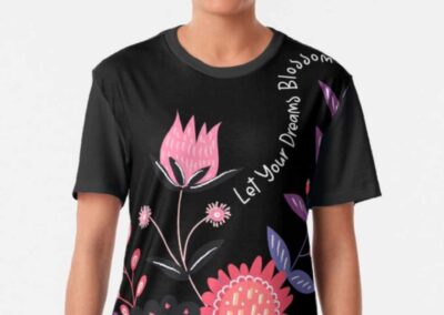 Let Your Dreams Blossom All over print t-shirt