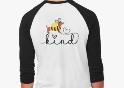Bee Kind and Bee Yourself Baseball shirt