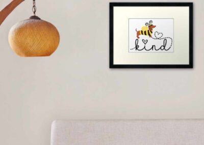 Bee Kind and Bee Yourself Wall Art