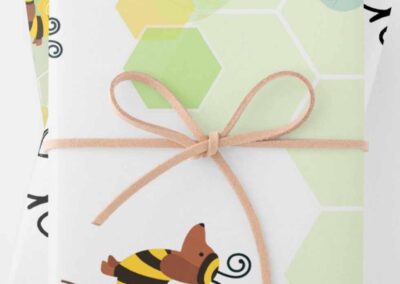 Bee Kind and Bee Yourself Wrapping paper set